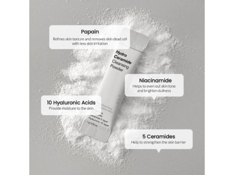 BIODANCE - HYDRO CERAMIDE CLEANSING POWDER - Jemný enzymatický práškový čistič s ceramidy a kyselinou hyaluronovou 30 x 1 g