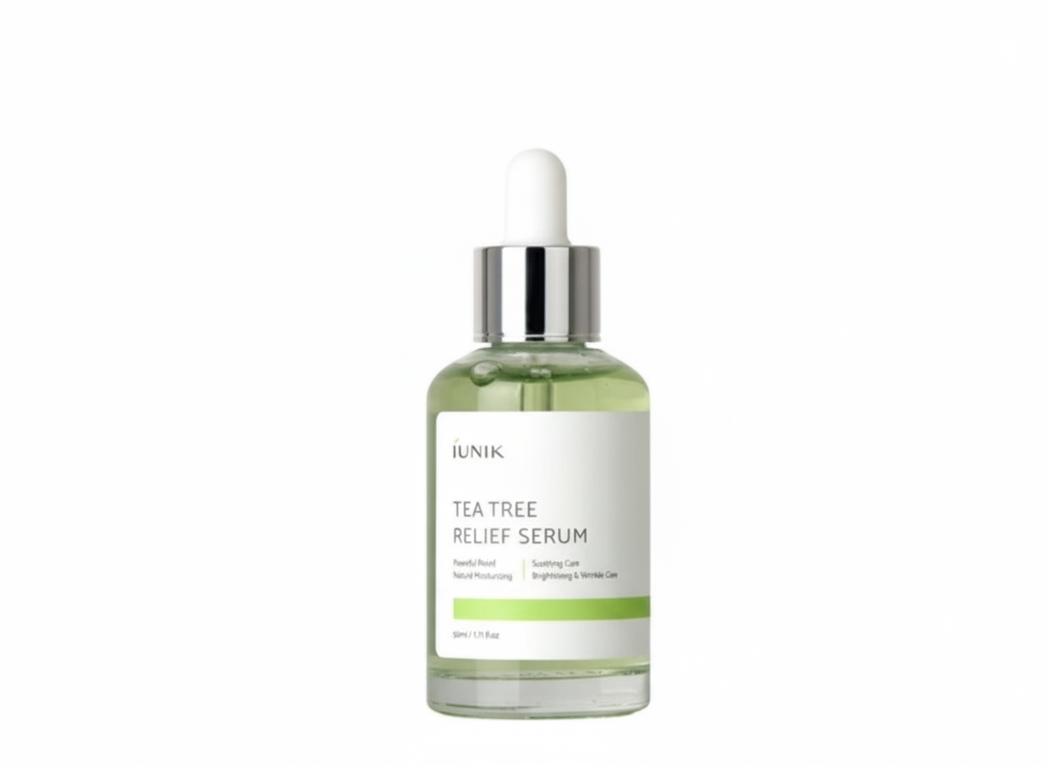 iUNIK - TEA TREE RELIEF SERUM - Zklidňující sérum s tea tree a centellou pro citlivou, problematickou a aknózní pleť 50ml