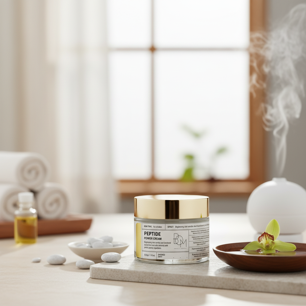 B.O.M. - PEPTIDE POWER CREAM - Protivráskový krém s čistým zlatem a peptidy 50 g