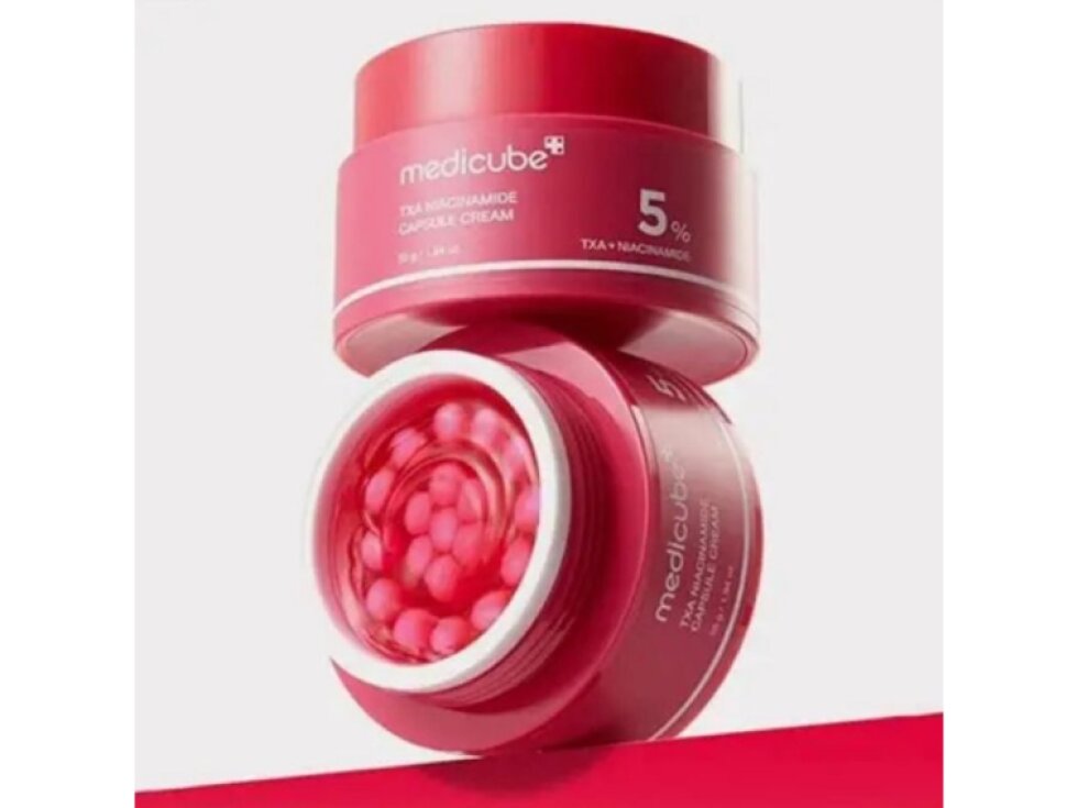 MEDICUBE - TXA NIACINAMAIDE CAPSULE CREAM - Rozjasňující kapslový krém s kyselinou tranexamovou a niacinamidem 50 ml