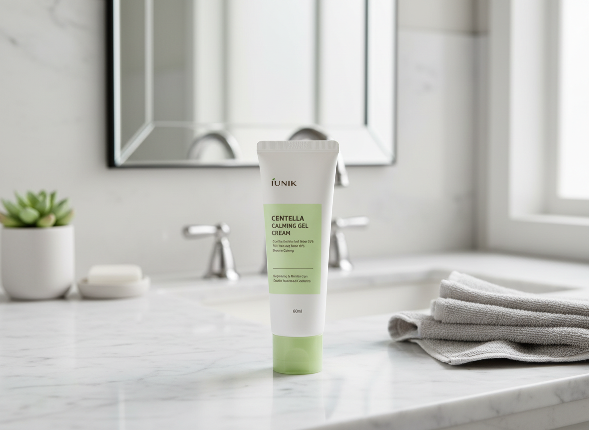 iUNIK - CENTELLA CALMING GEL CREAM - Zklidňující gelový krém s centellou a tea tree 60 ml