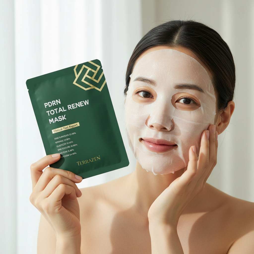 TERRAZEN - PDRN TOTAL RENEW MASK - Regenerační a hydratační protivrásková pleťová maska s PDRN27 ml