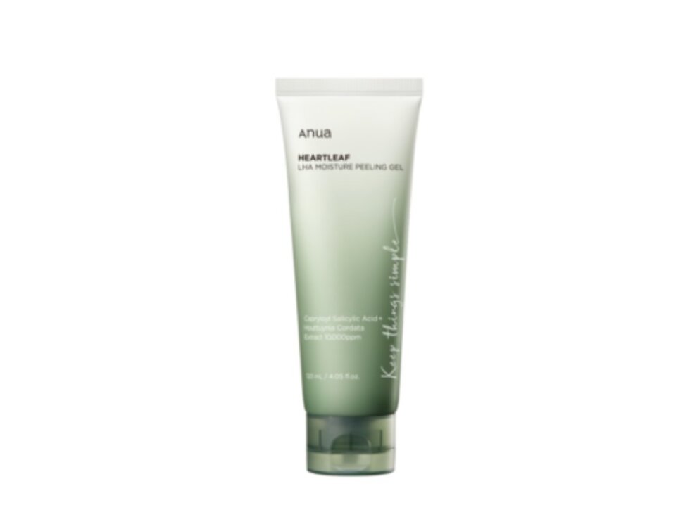 ANUA - HEARTLEAF LHA MOISTURE PEELING GEL - Jemný peelingový gel s LHA a houttuynií srdčitou 120 ml