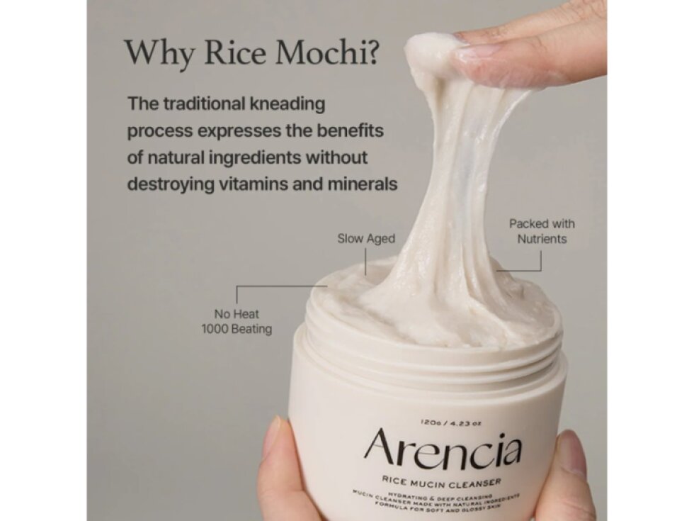 ARENCIA - RICE MUCIN FACE CLEANSER - Jemný rýžový čisticí gel s mucinem 120 g