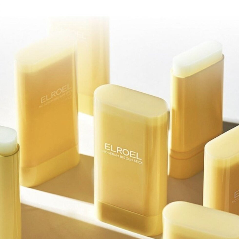 Elroel - No Sebum Big Sun Stick SPF50+ PA++++ - Matující opalovací tyčinka proti lesku a nadměrnému mazu 19 g