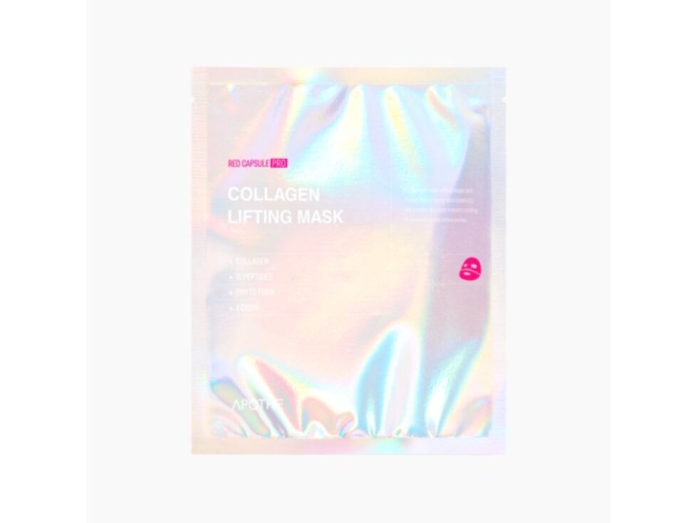 APOTHE - RED CAPSULE PRO COLLAGEN LIFTING MASK - Liftingová hydrogelová maska s kolagenem, peptidy a PDRN 1 ks