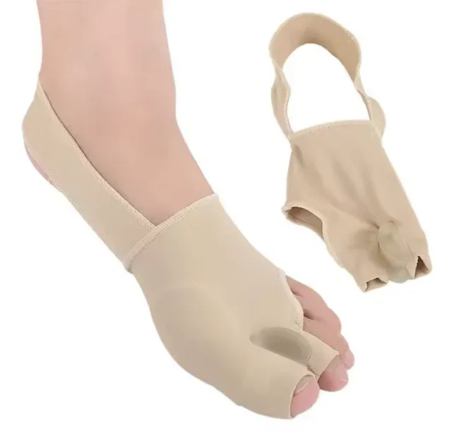 Revoluční trojbalení pro hallux valgus – 2× ortopedická pomůcka + 1× bežový separátor