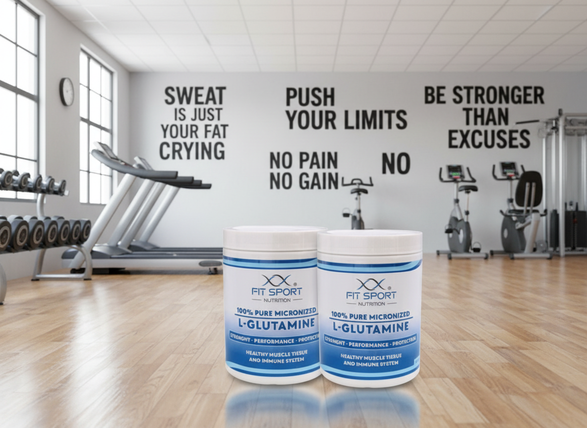 FitSport Nutrition 2x 100% Pure Micronized L-Glutamine 550g