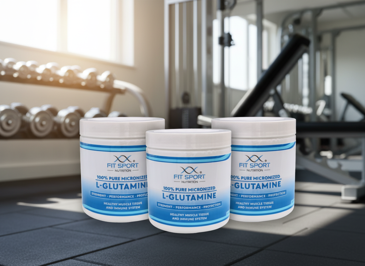 FitSport Nutrition 3x 100% Pure Micronized L-Glutamine 330g