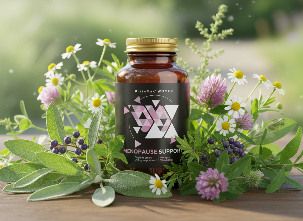 BrainMax Women Menopause Support, podpora při menopauze 90 rostlinných kapslí