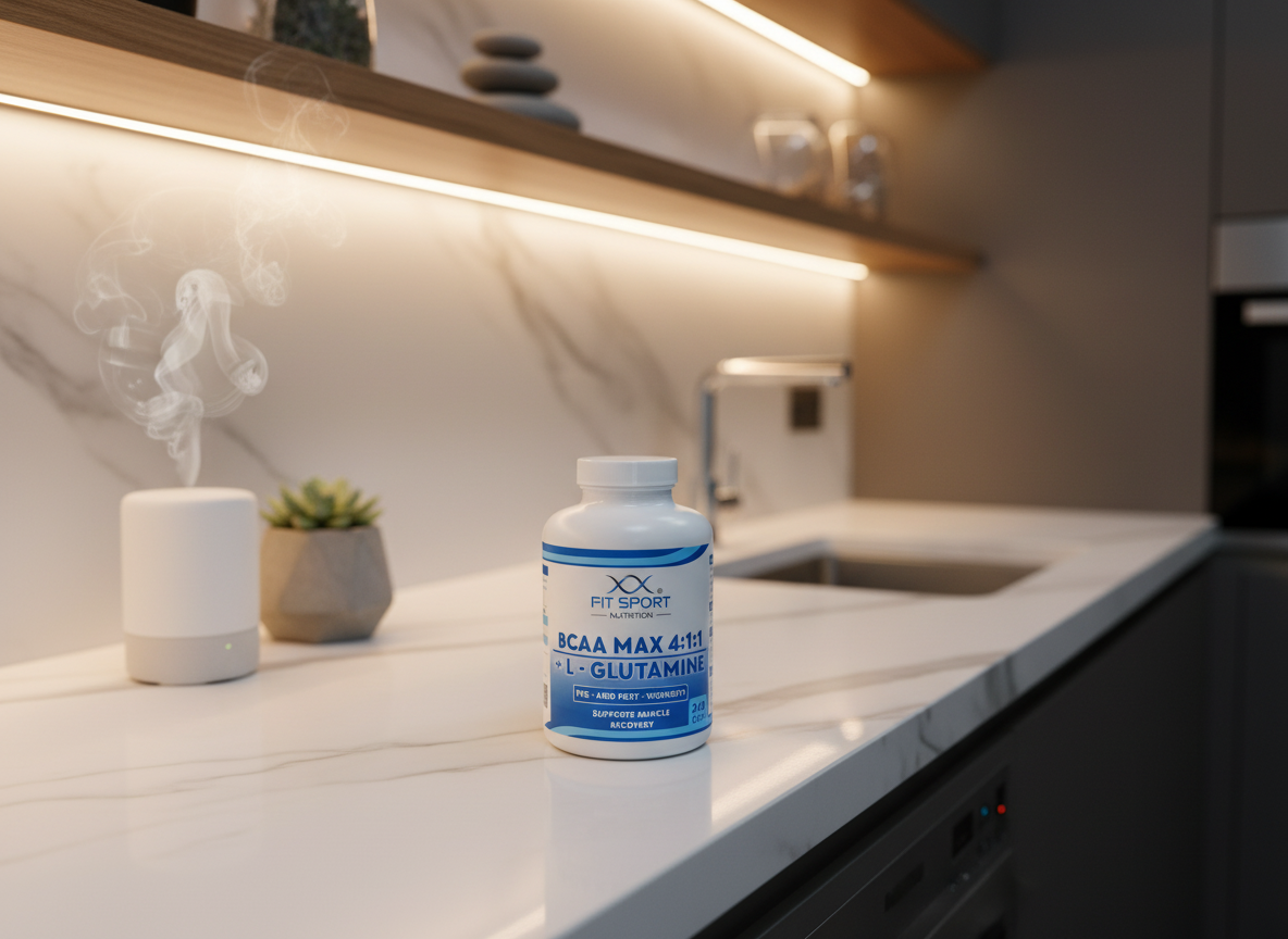 FitSport Nutrition BCAA MAX 4:1:1 + L-Glutamine 240 kapslí