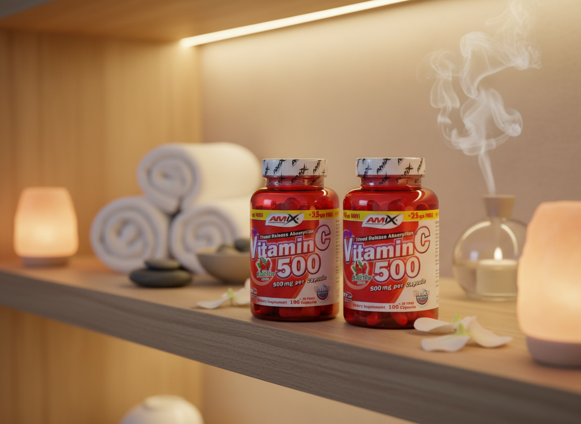 Amix 2x Vitamin C 500mg + Rose Hips 125 kapslí