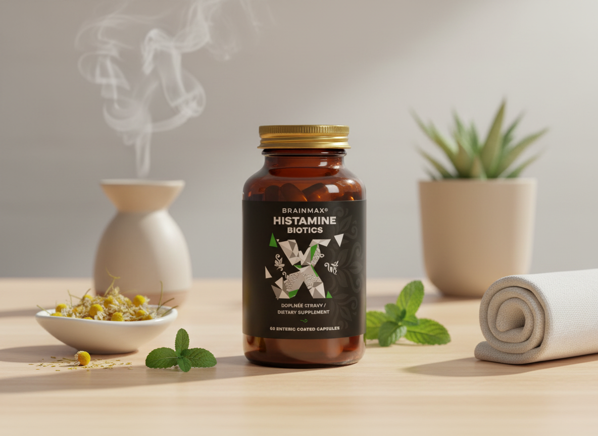 BrainMax Histamine Biotics, Histamin Probiotika 60 enterosolventních kapslí