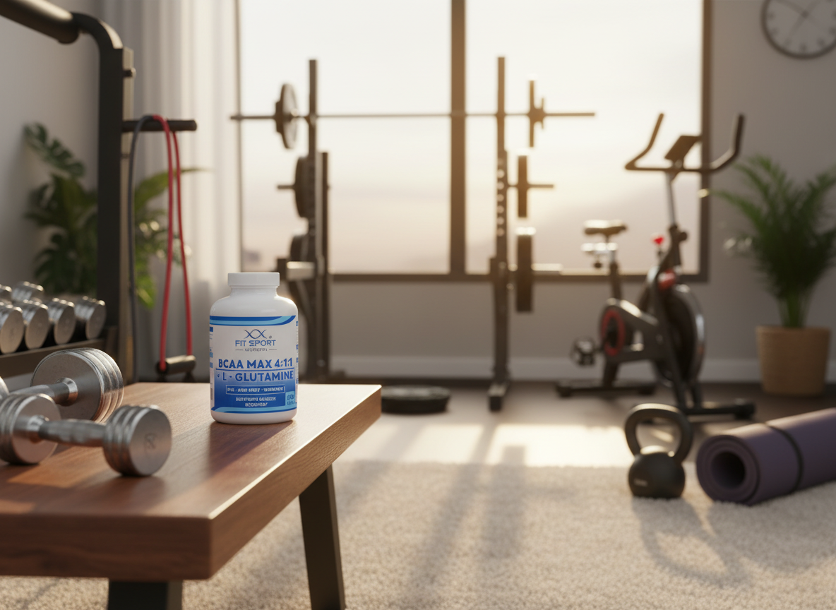 FitSport Nutrition BCAA MAX 4:1:1 + L-Glutamine 240 kapslí
