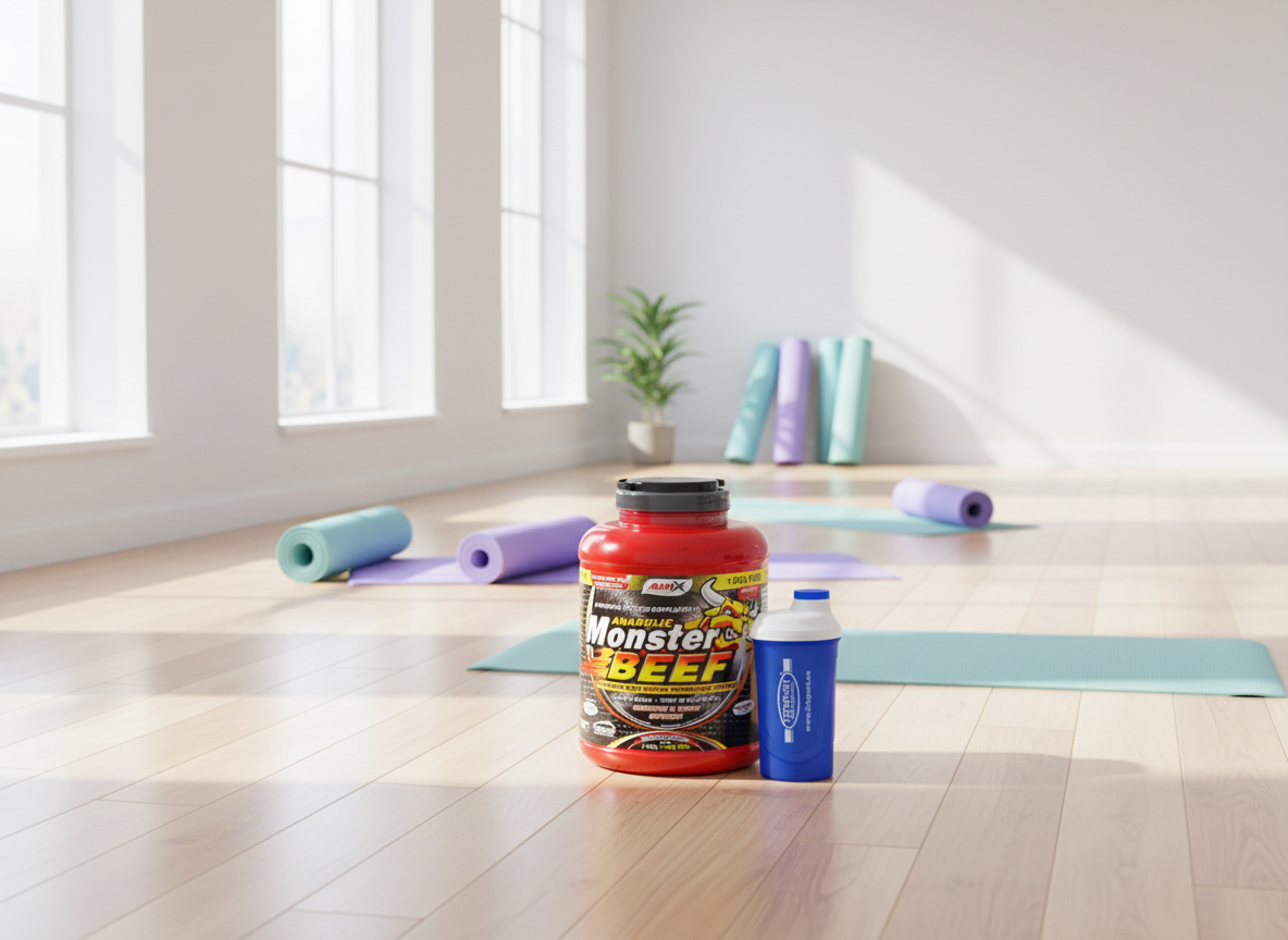 Fitsport Anabolic Monster BEEF 90% Prot. 2200g + šejkr