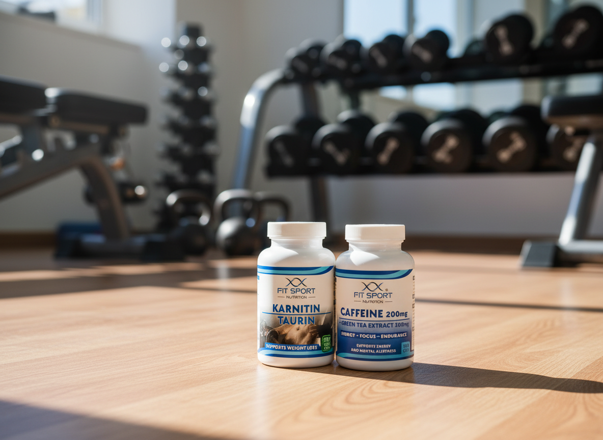 FitSport Nutrition Karnitin Taurin 120 vege caps + Caffeine 200mg + Green Tea 300mg 120 caps