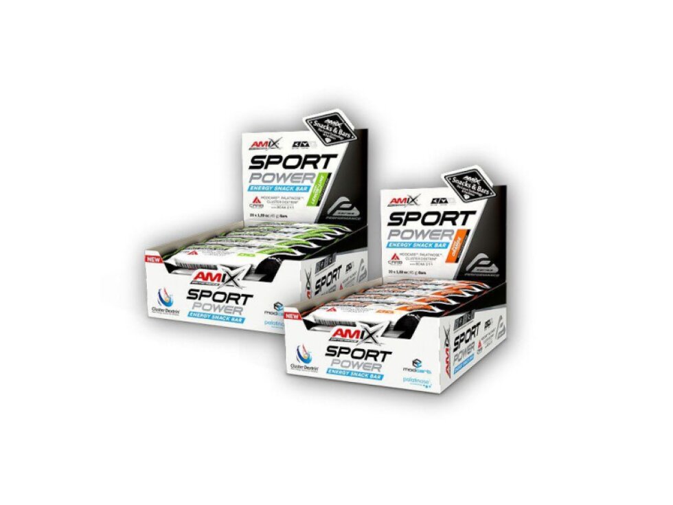 Amix Performance Series 20x Sport Power Energy Snack With Caffein 45g