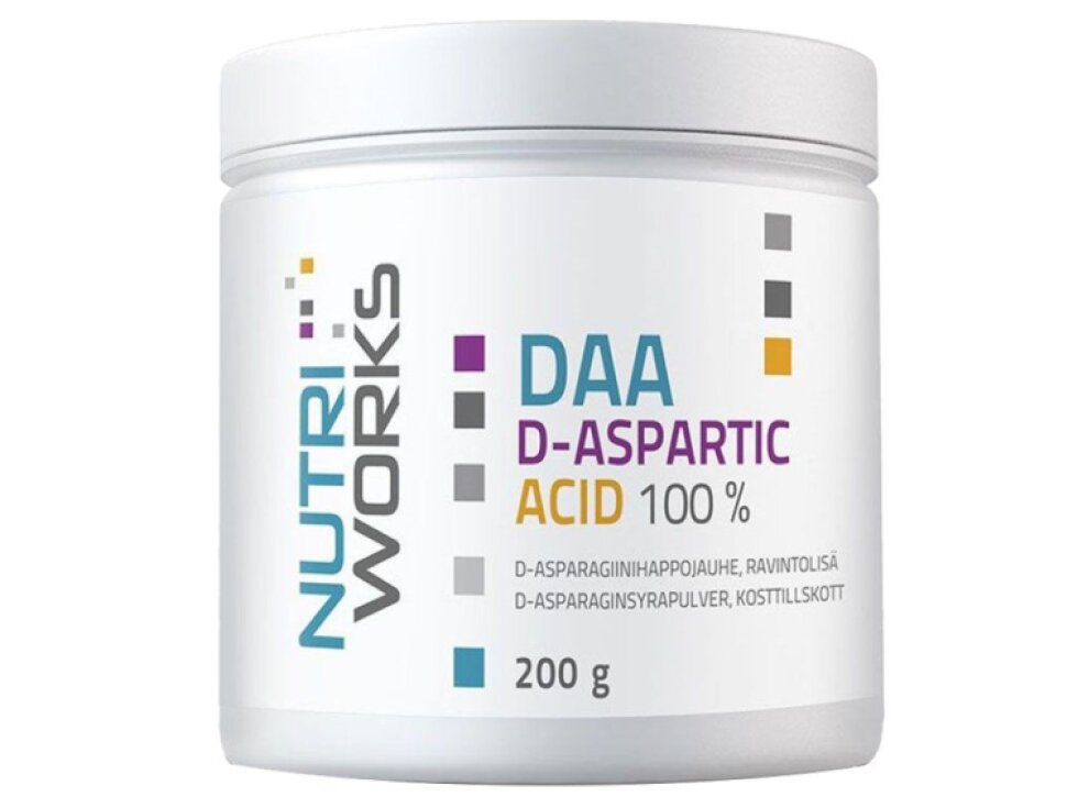 Nutri Works DAA D-aspartic Acid 100% 200g