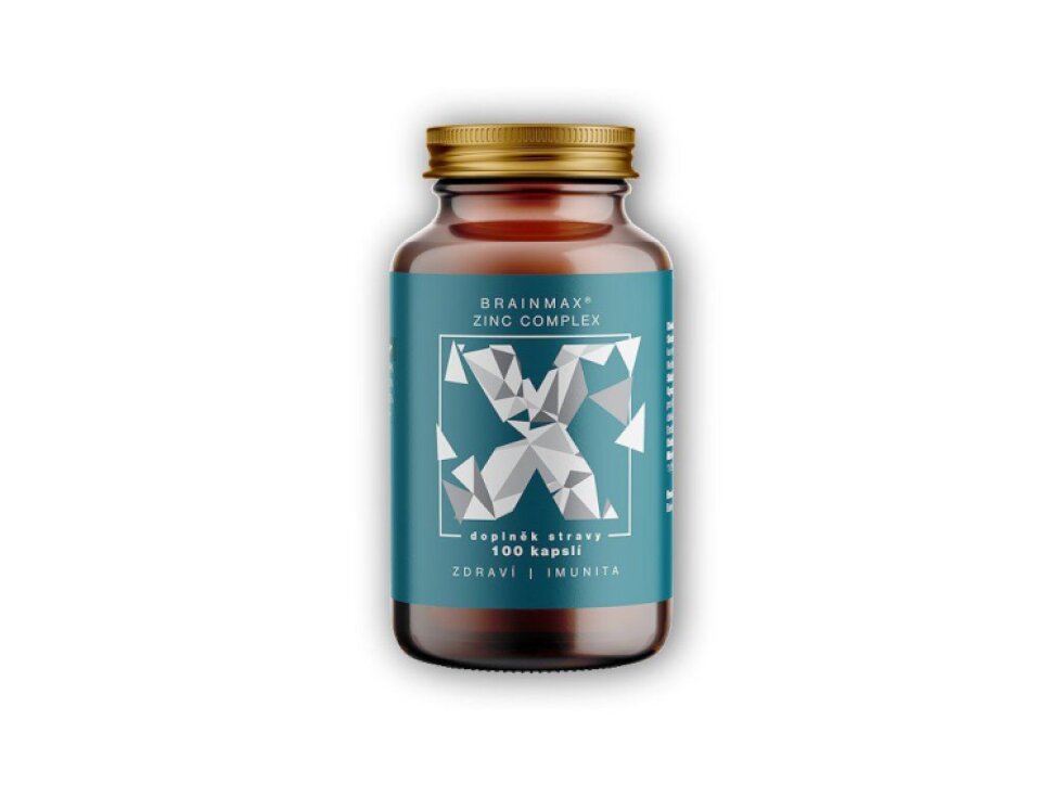 BrainMax Zinc Complex Zinek - Selen - Měď - Kurkuma 100 kapslí