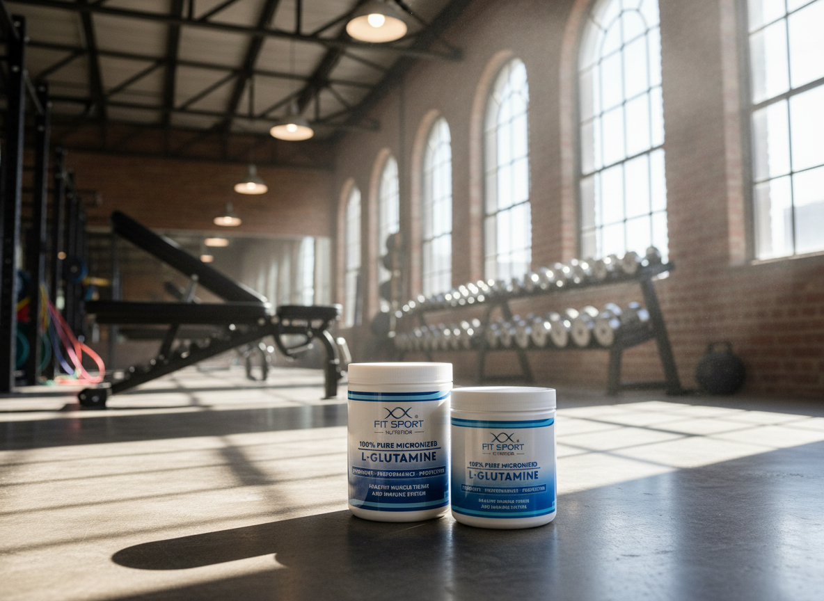 FitSport Nutrition 100% Pure Micronized L-Glutamine 550g + 330g
