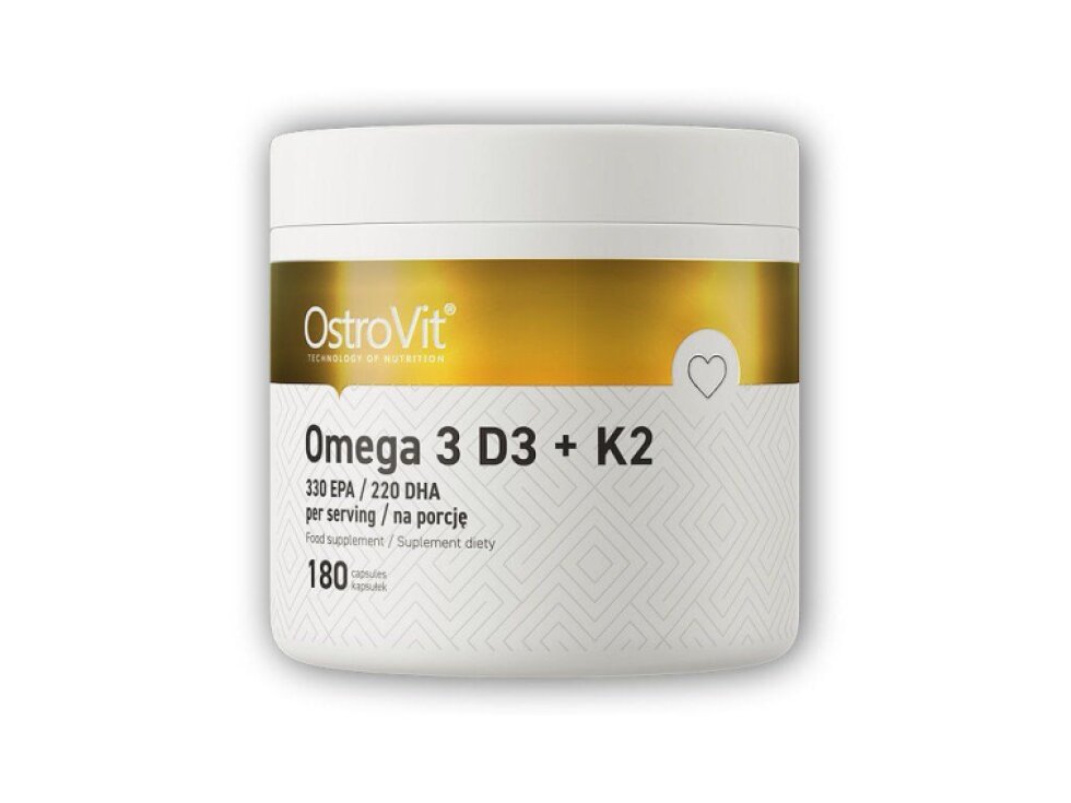 Ostrovit Omega 3 D3 + K2 180 kapslí