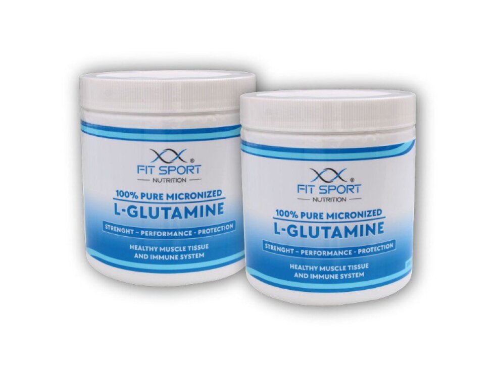FitSport Nutrition 2x 100% Pure Micronized L-Glutamine 330g