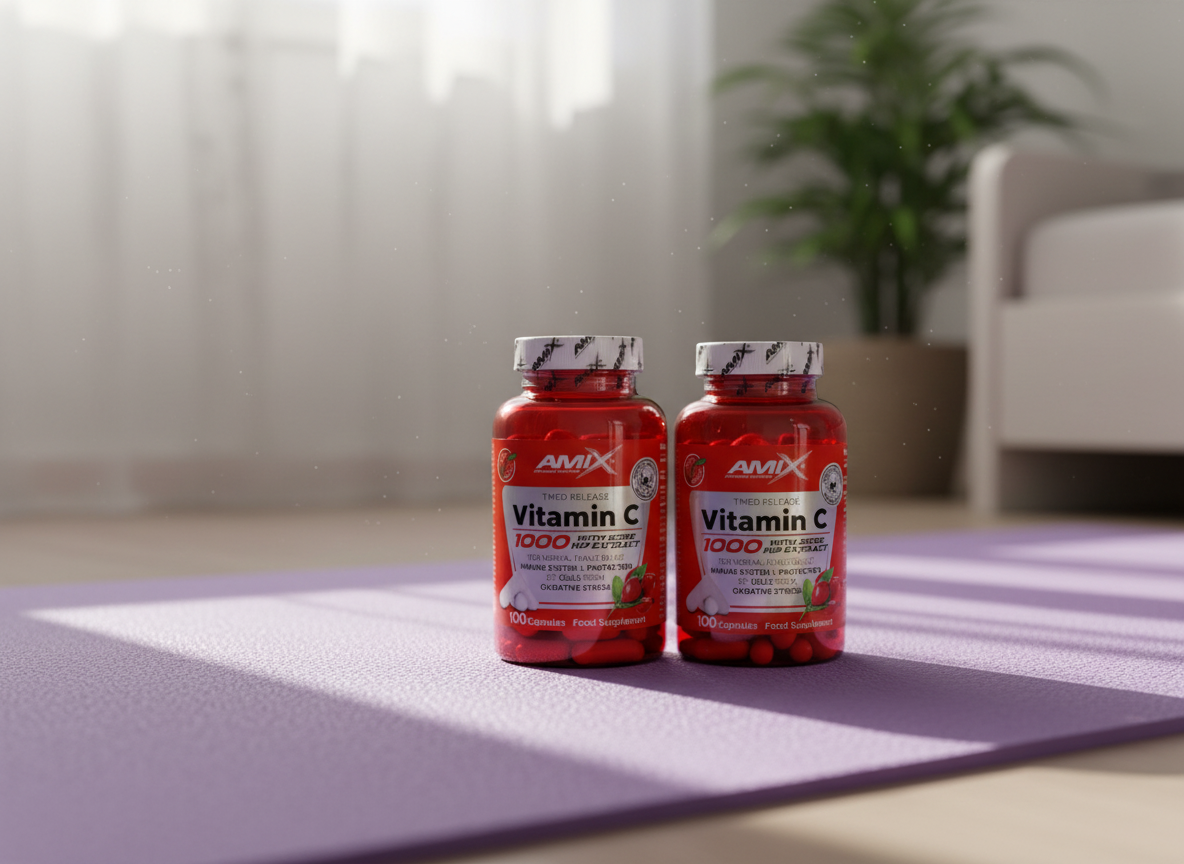 Amix 2x Vitamin C 1000mg + Rose Hips 100 cps