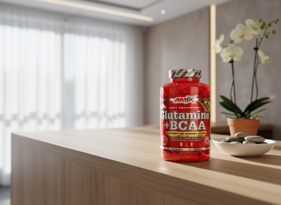 Amix L-Glutamine + BCAA 360 kapslí