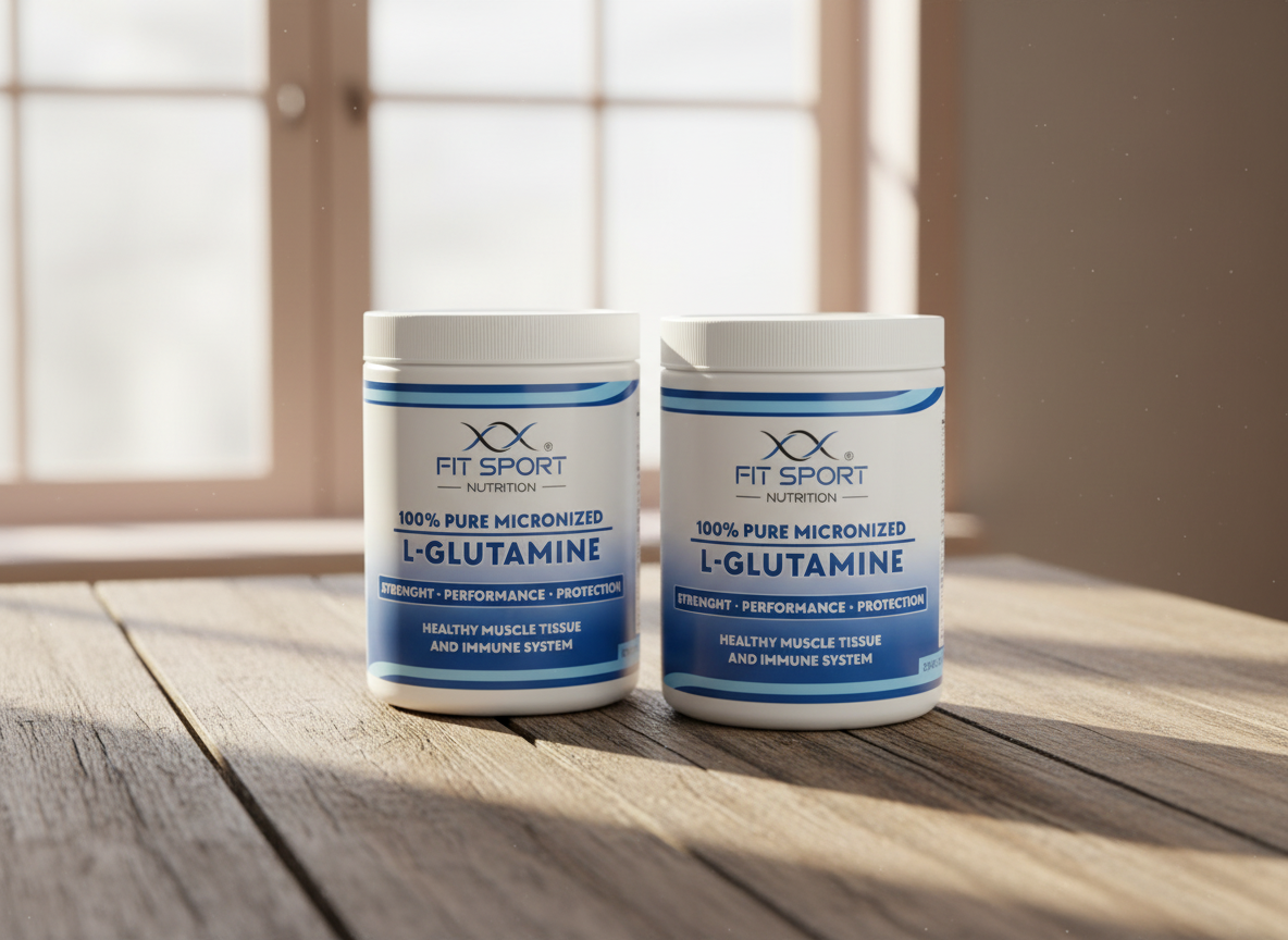 FitSport Nutrition 2x 100% Pure Micronized L-Glutamine 550g