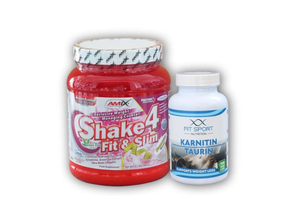 FitSport Nutrition Karnitin Taurin 120cp + Shake4 500g