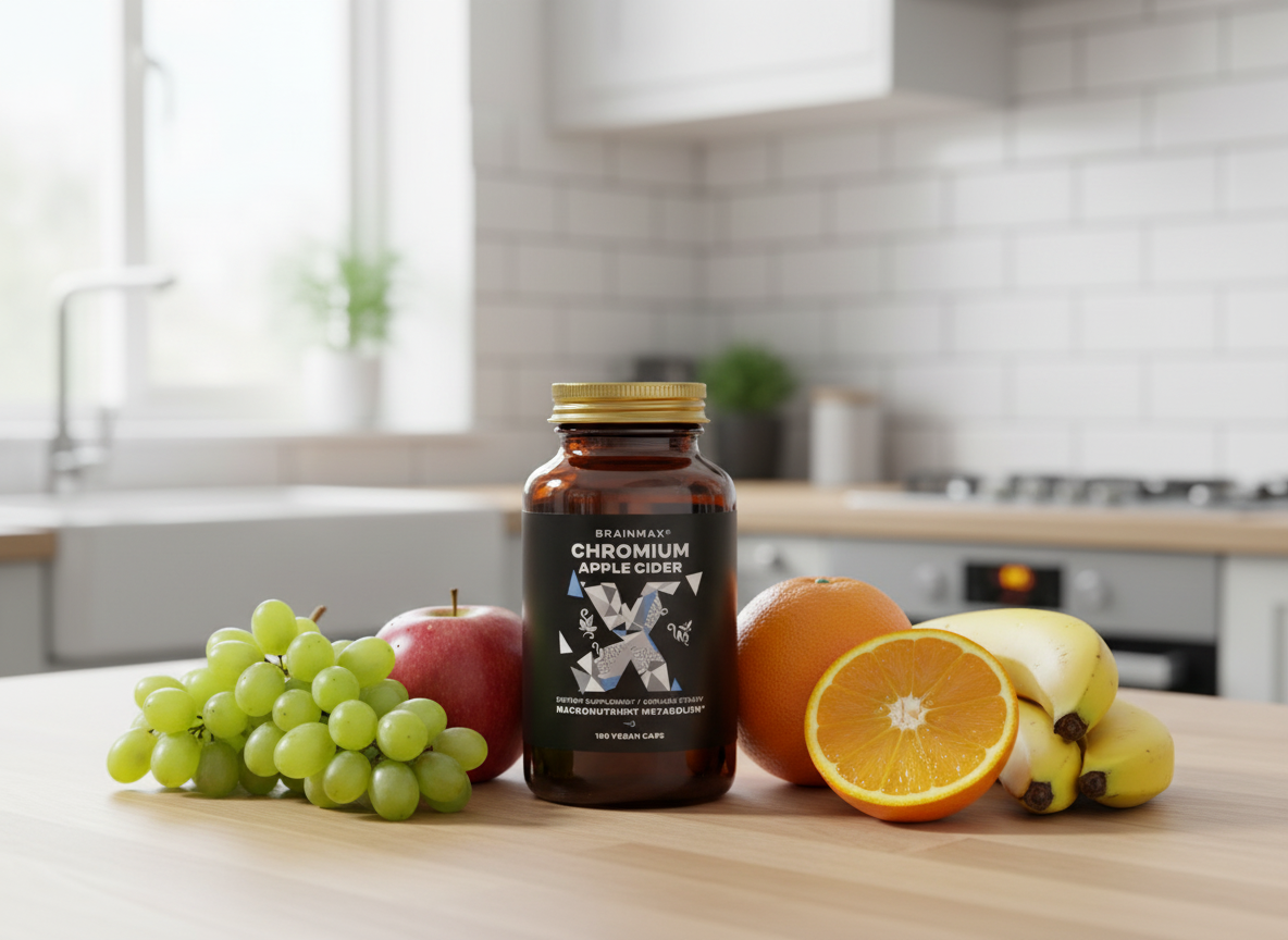 BrainMax Chromium & Apple Cider 100 rostlinných kapslí