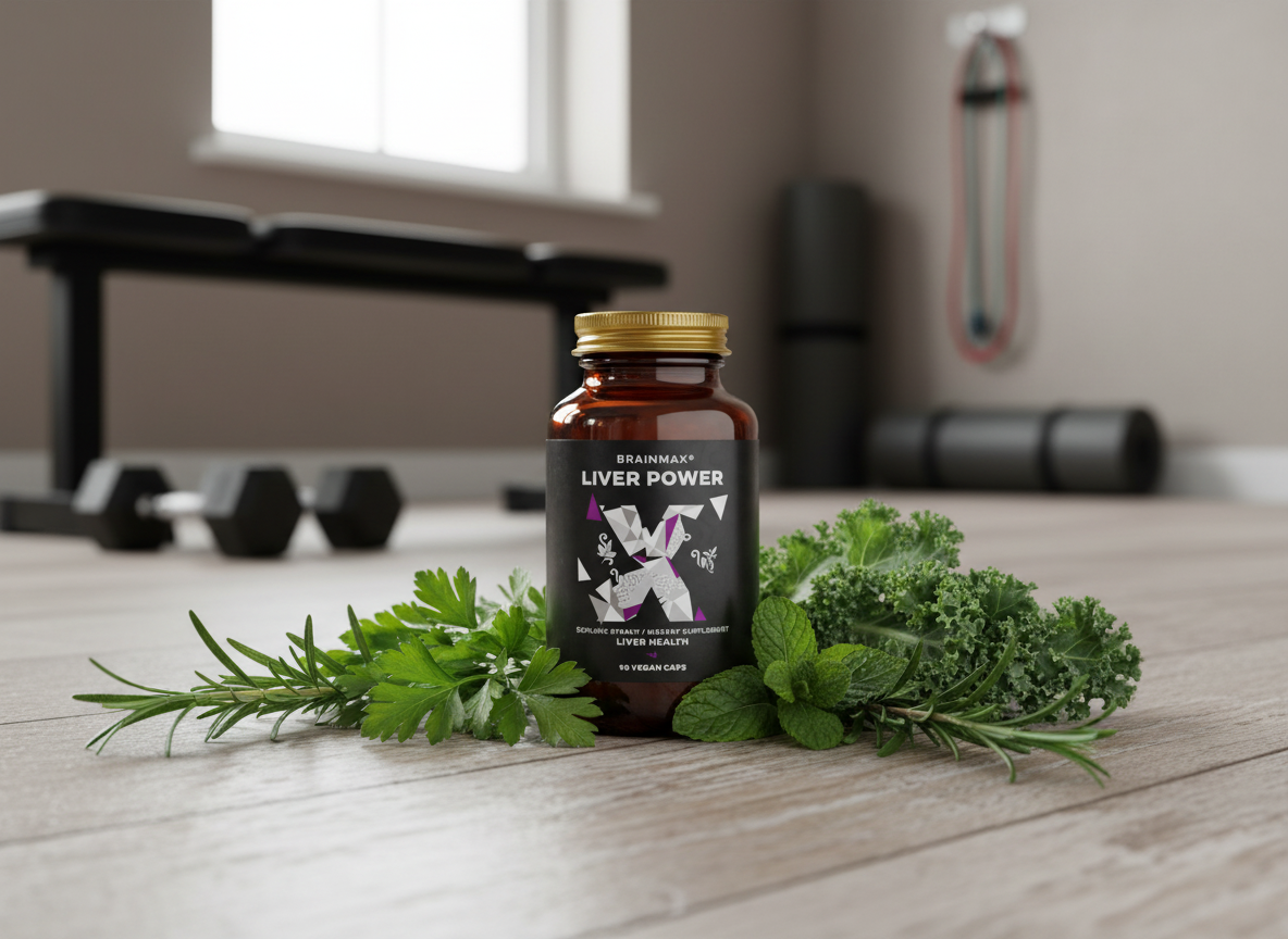 BrainMax Liver Power, komplexní podpora jater 90 rostlinných kapslí
