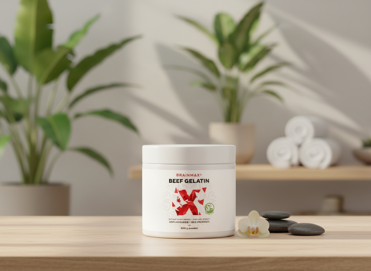 BrainMax Beef Gelatin Grass-fed hovězí želatina 500g