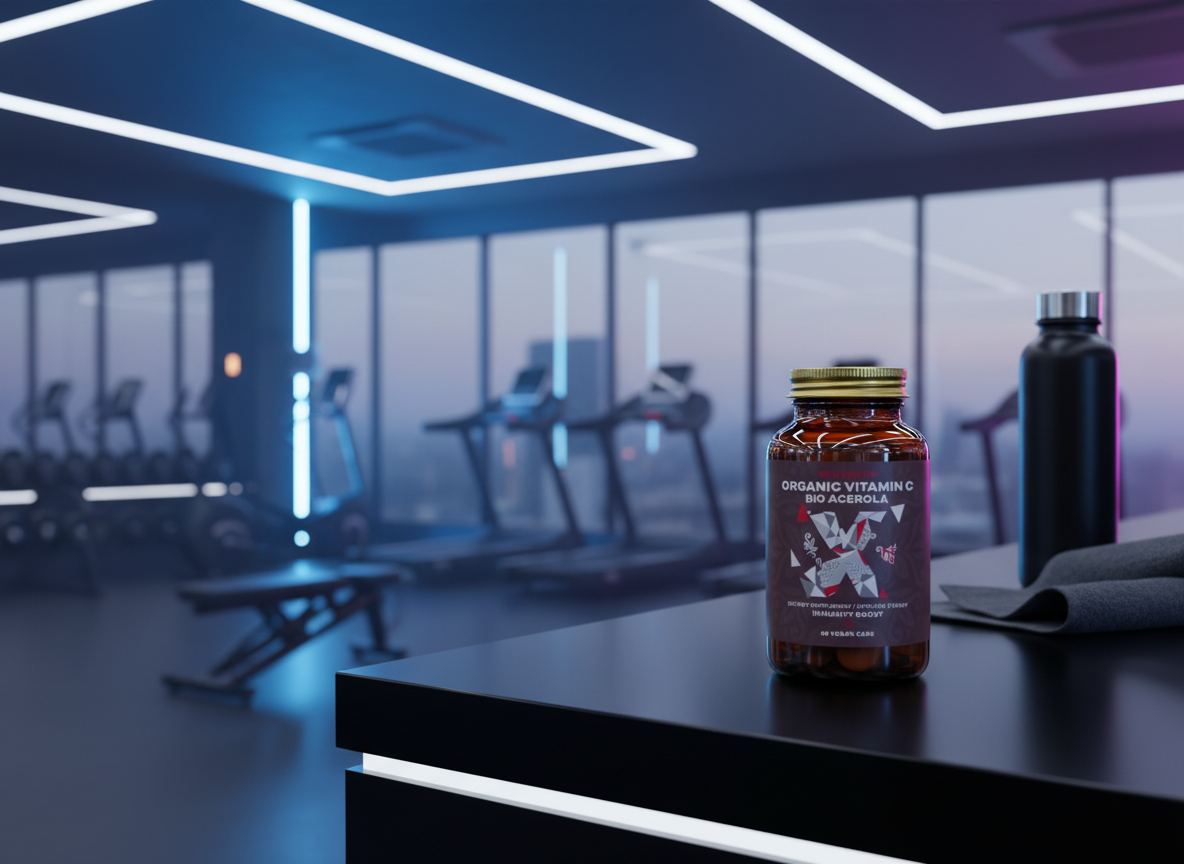 BrainMax Organic Vitamin C BIO Acerola, vitamín C z Aceroly 60 rostlinných kapslí