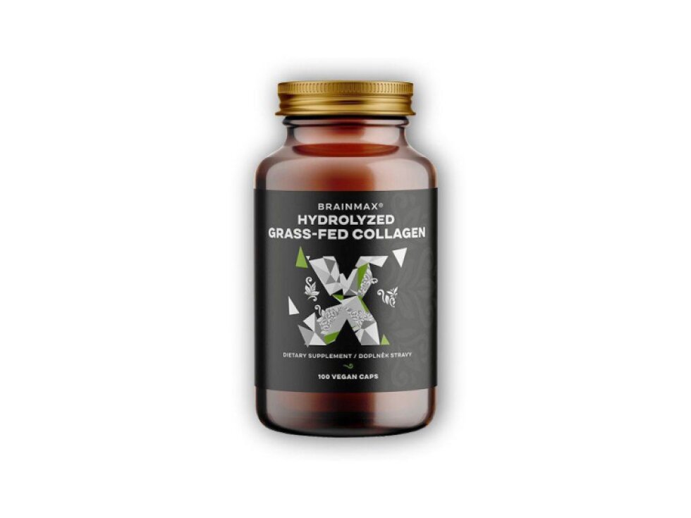 BrainMax Hydrolyzovaný GrassFed Collagen 600mg 100 kapslí