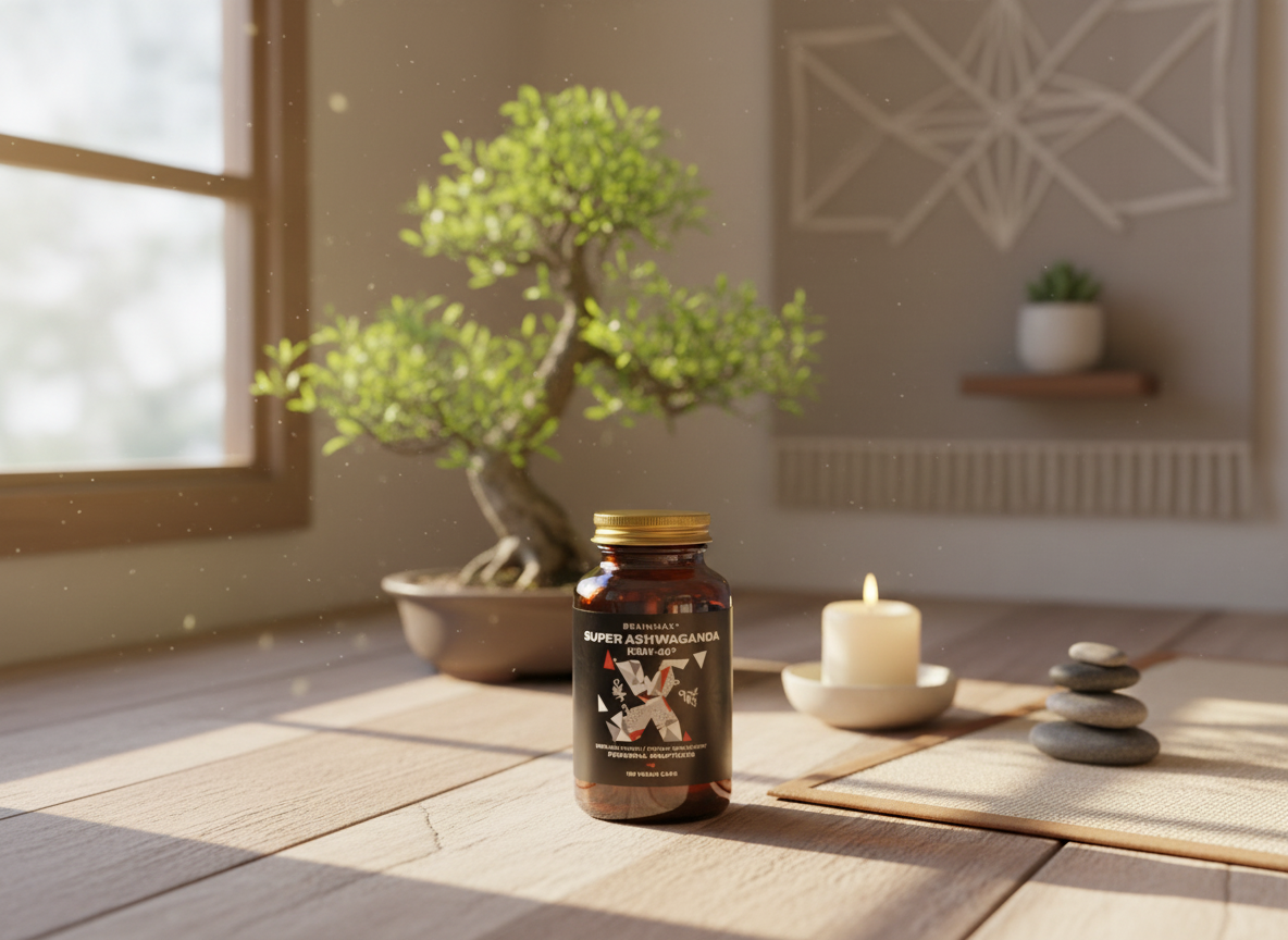 BrainMax Super Ashwagandha extrakt KSM-66 100 rostlinných kapslí
