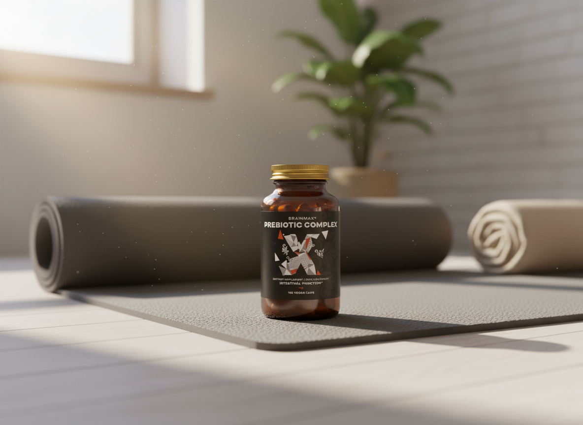 BrainMax Prebiotic Complex, prebiotická směs BIO 100 rostlinných kapslí