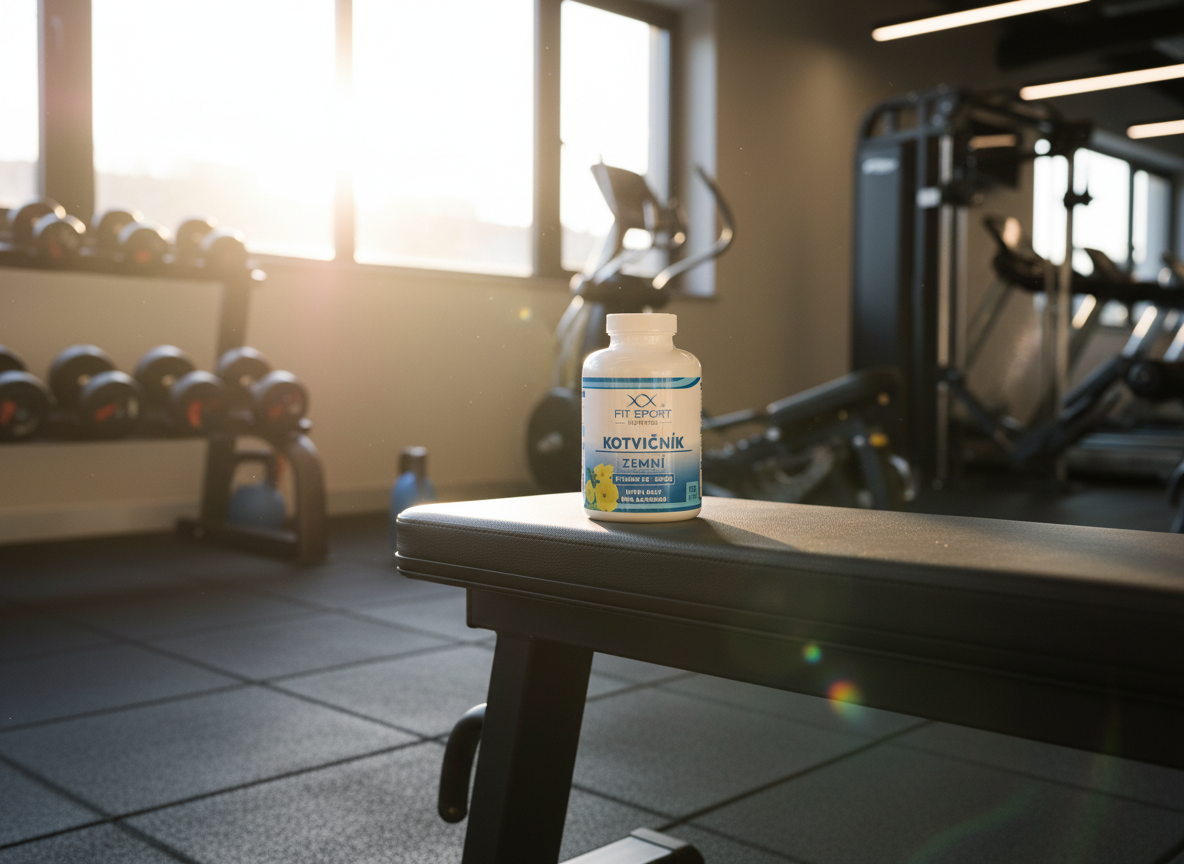 FitSport Nutrition Kotvičník zemní 90% + Vitamin B6 + Zinek 150 kapslí