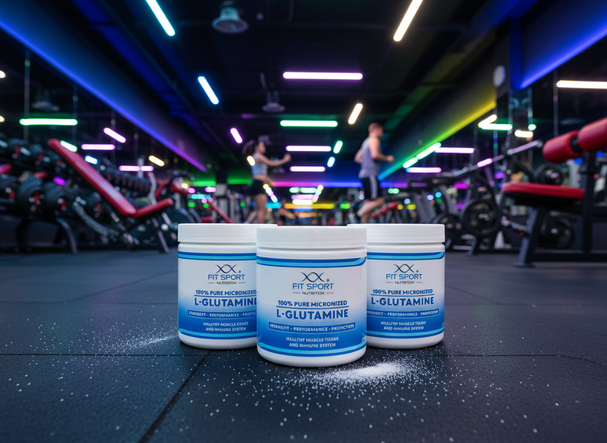 FitSport Nutrition 3x 100% Pure Micronized L-Glutamine 330g