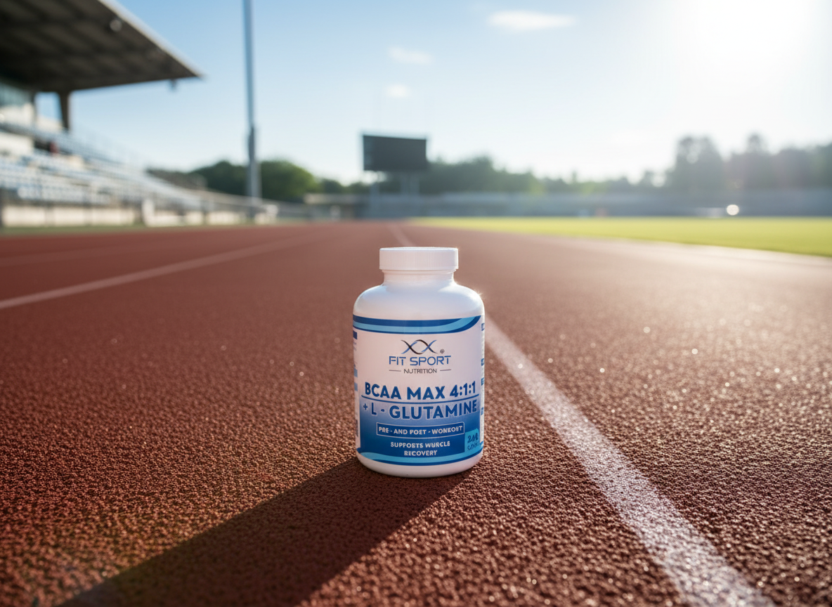 FitSport Nutrition 3x BCAA MAX 4:1:1 + L-Glutamine 240 kapslí