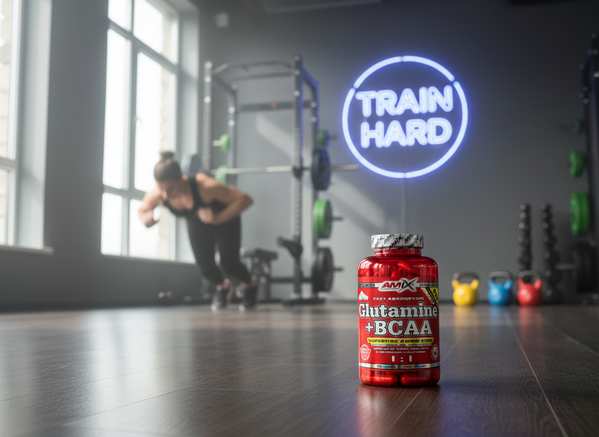 Amix L-Glutamine + BCAA 360 kapslí