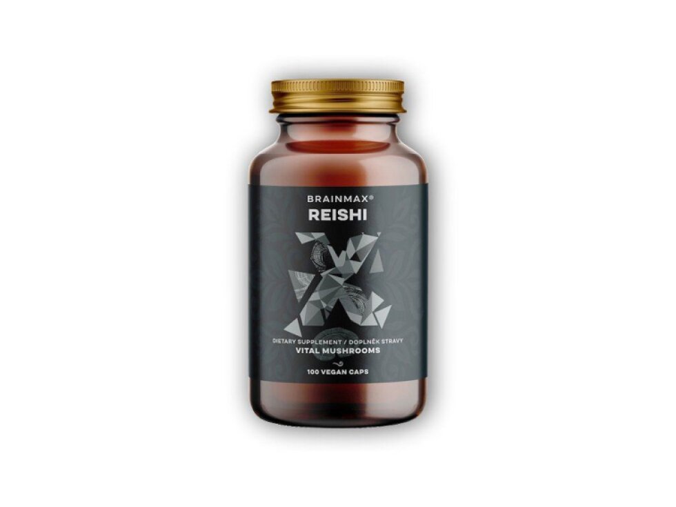 BrainMax Reishi extrakt 500mg 100 rostlinných kapslí