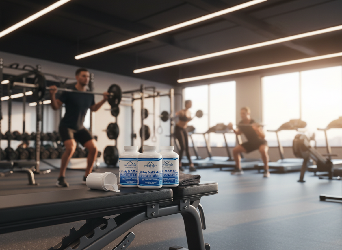 FitSport Nutrition 3x BCAA MAX 4:1:1 + L-Glutamine 240 kapslí