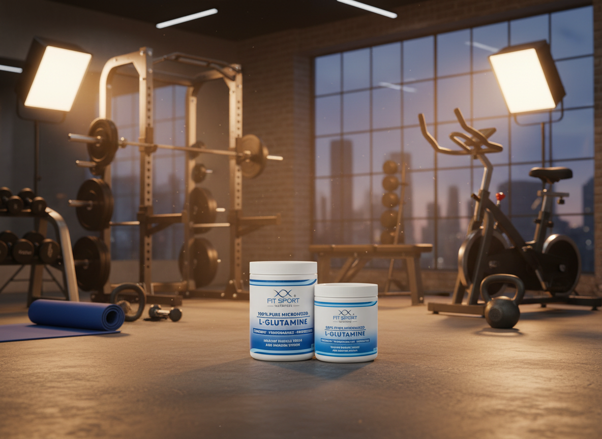 FitSport Nutrition 100% Pure Micronized L-Glutamine 550g + 330g