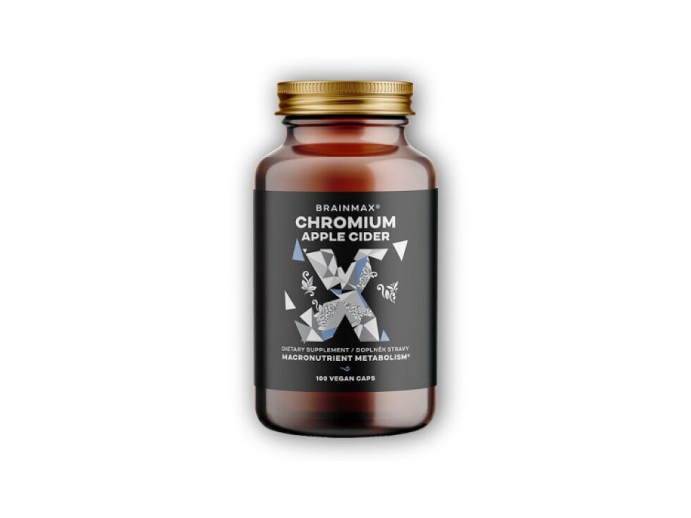 BrainMax Chromium & Apple Cider 100 rostlinných kapslí