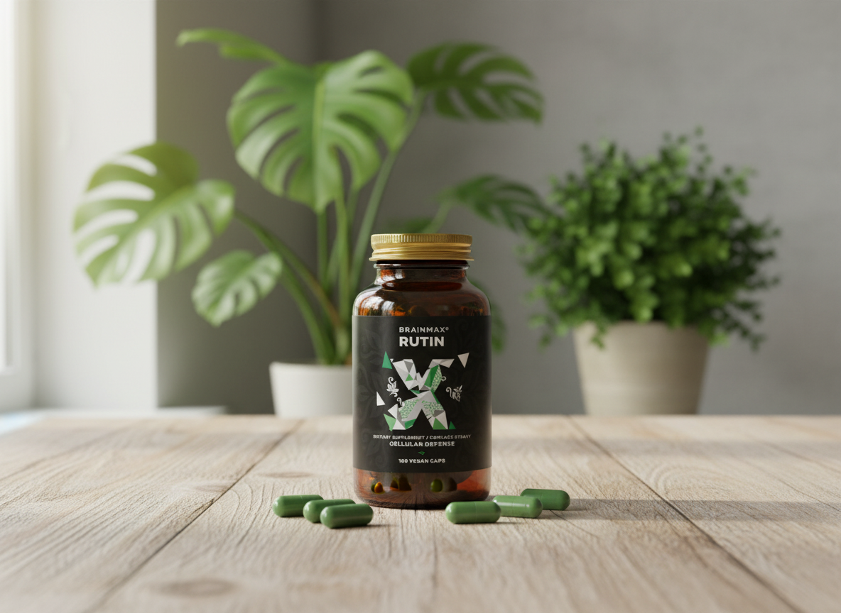 BrainMax Rutin 500mg 100 rostlinných kapslí
