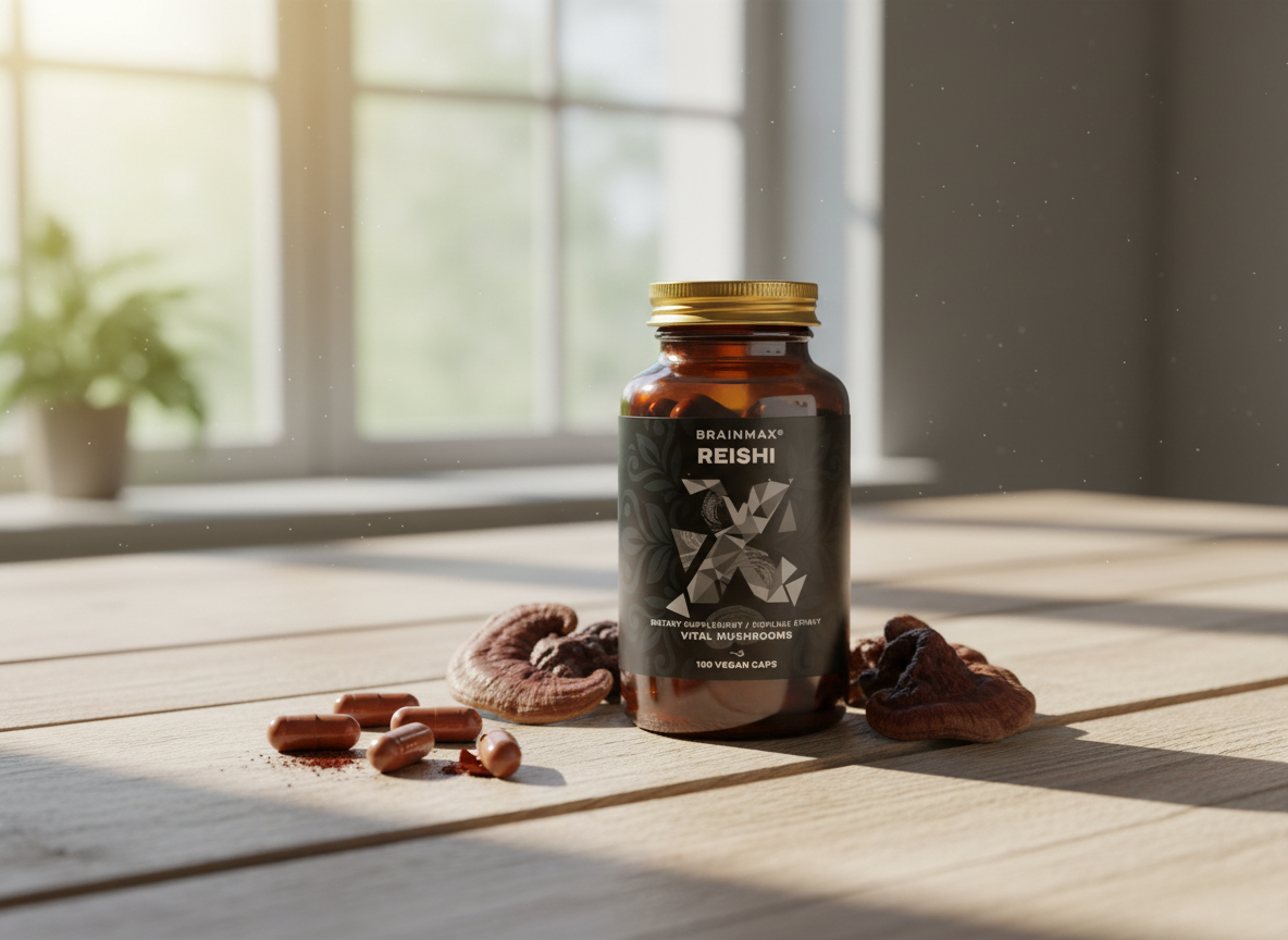 BrainMax Reishi extrakt 500mg 100 rostlinných kapslí