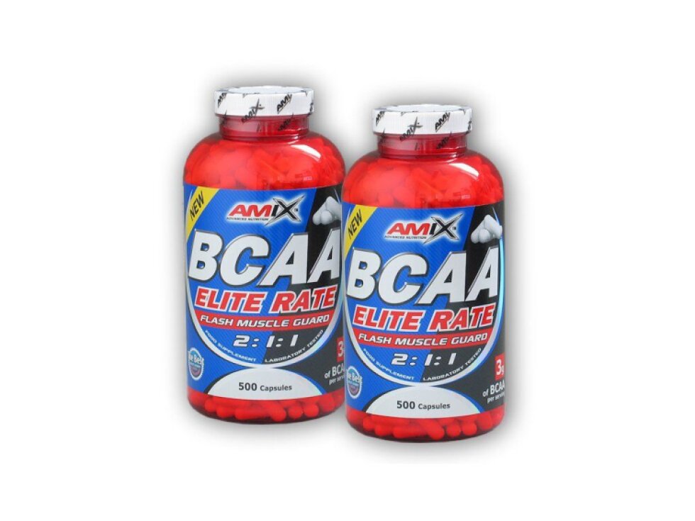 Amix 2x BCAA Elite Rate 500 kapslí