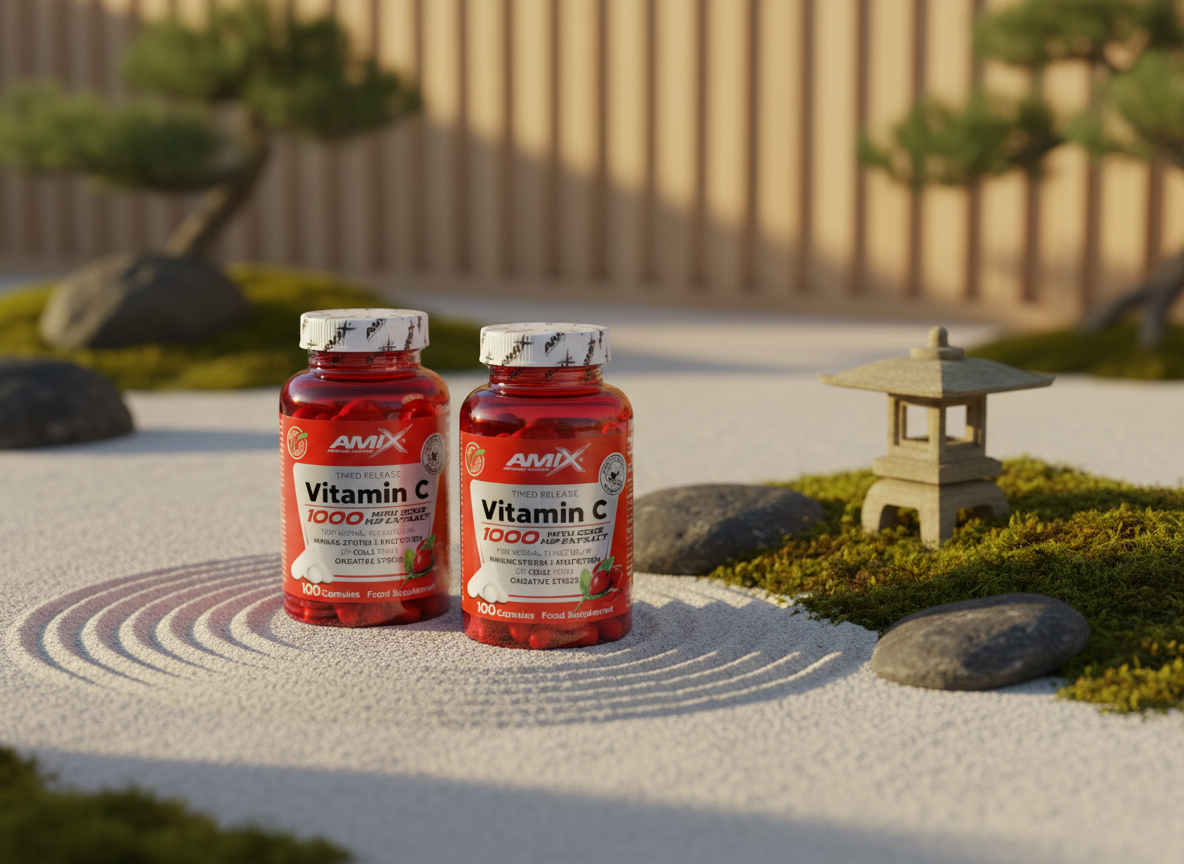 Amix 2x Vitamin C 1000mg + Rose Hips 100 cps