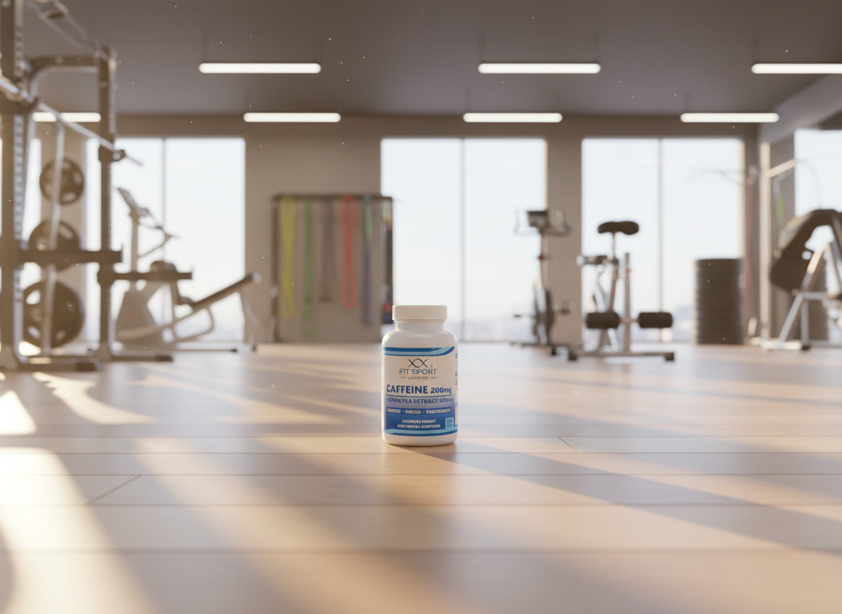 FitSport Nutrition Caffeine 200mg + Green Tea Extract 300mg 120 kapslí - Kofein
